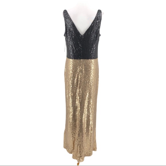 Lauren Ralph Lauren Gold Black Sequin Sleeveless - Picture 5 of 9